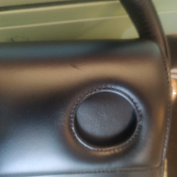 OFF-WHITE Burrow 27 Leather Flap Crossbody Bag Cutouts New $1552.00 - Picture 3 of 7